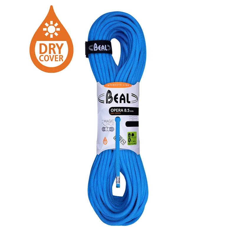 Touw Beal Opera 8,5 mm Unicore droge hoes Blauw 50 meter Exclusieve Aanbieding