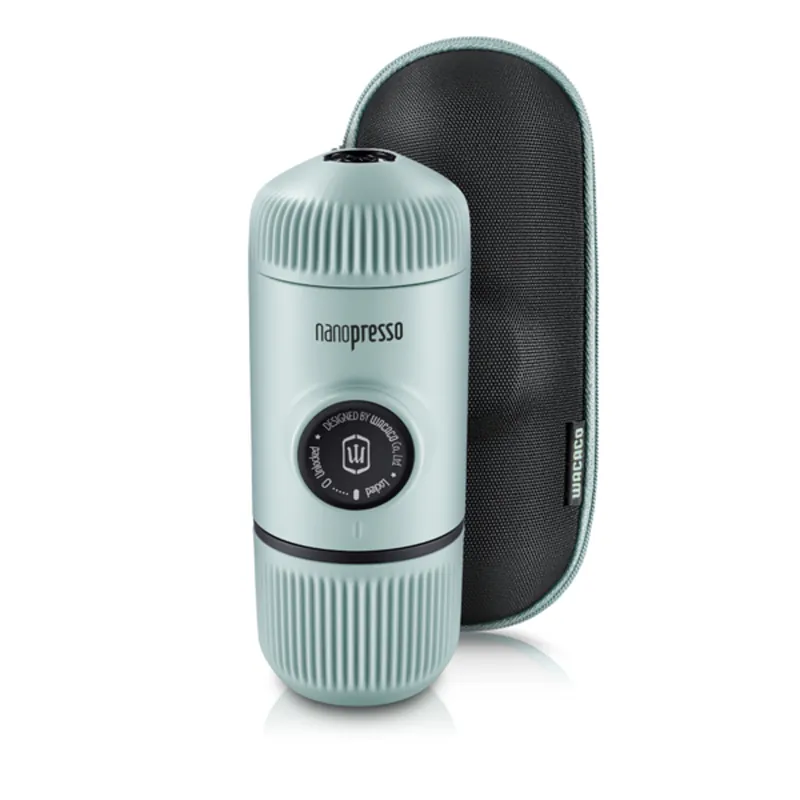 Finale Uitverkoop Nanopress Wacaco met reiskoffer Arctic blue