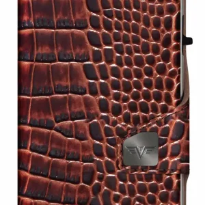 Portemonnee Tru Virtu Click & Slide Twin Croco leer bruin Express Levering