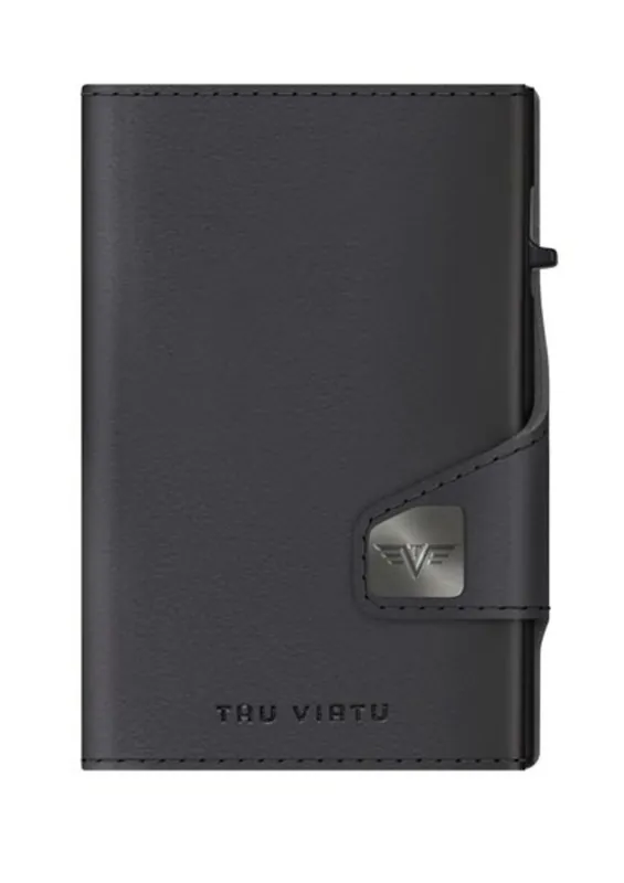 Portemonnee Tru Virtu Click & Slide gemaakt van biologische appelschillen Bio Apple zwart Favoriet