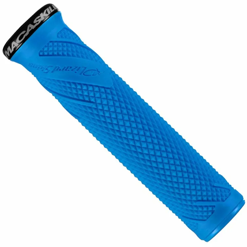 Fiets handvatten Lizard Skins Lock-On Danny MacAskill Deja blauw Goedkoop