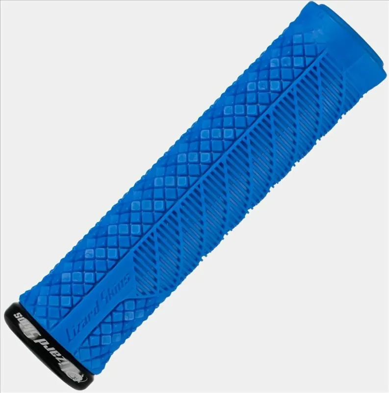 Fiets handvatten Lizard Skins Lock-On Charger Evo Elektrisch blauw Speciale Aanbieding