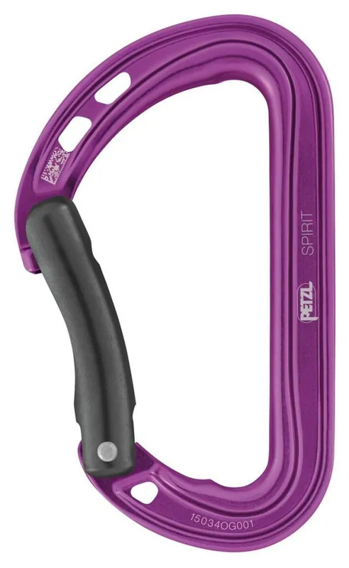 Karabijn Petzl Spirit Gebogen Poort Violet Actieprijs