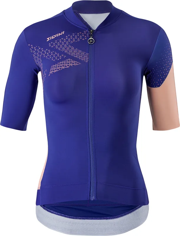 Beperkt Aanbod Dames wielershirt Silvini Rosalia Navy koraal XS