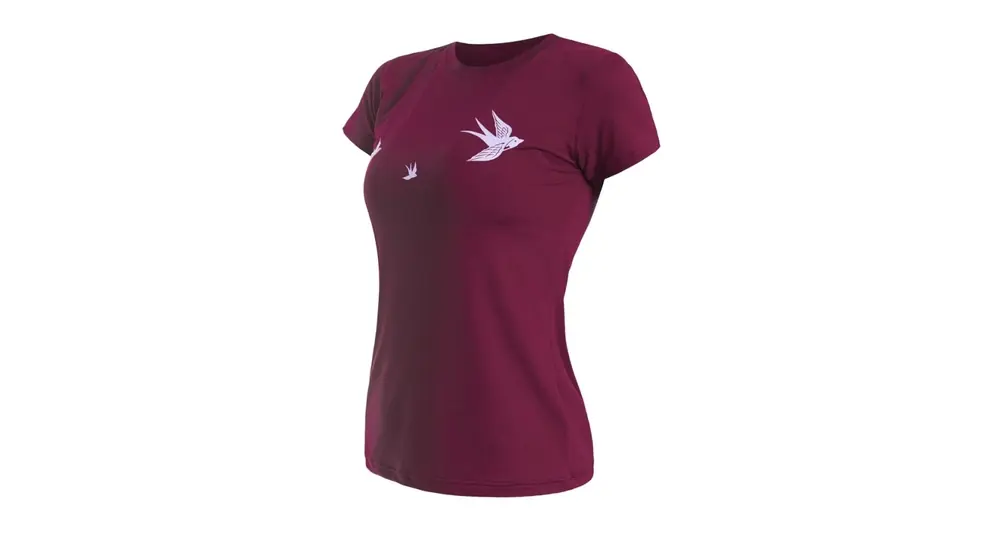 Functioneel T-shirt voor dames Sensor Coolmax Tech Swallow Lila S Gecertificeerd