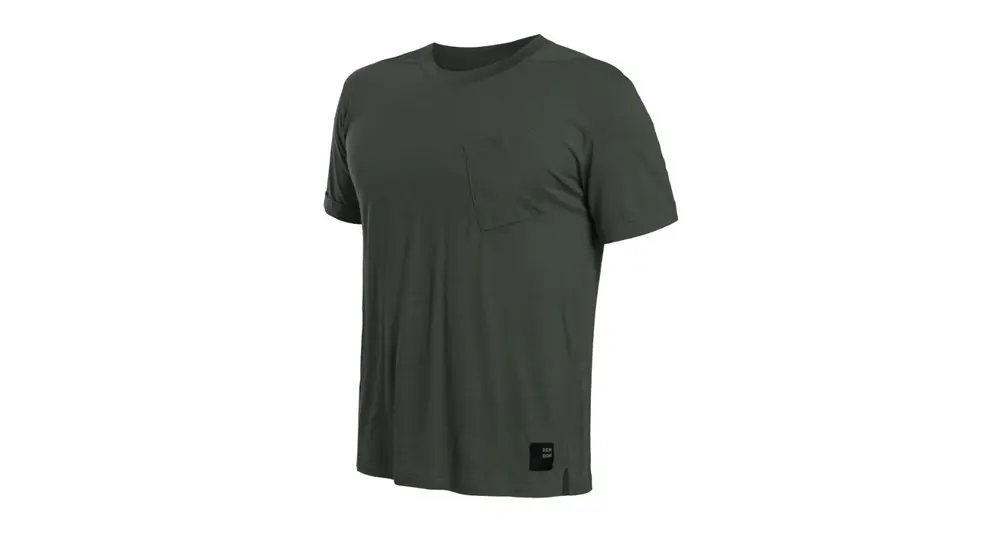 Laatste Kans Functioneel T-shirt voor heren Sensor Merino Air Traveller Olijfgroen S