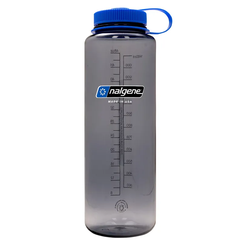 (Sold out) Fles Nalgene Brede mond Grijs Sustain 1500ml Finale Uitverkoop