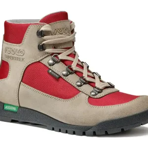 Fabrieksprijs Dames enkellaarsjes Asolo Supertrek GTX ML aardebeige/chilirood 38