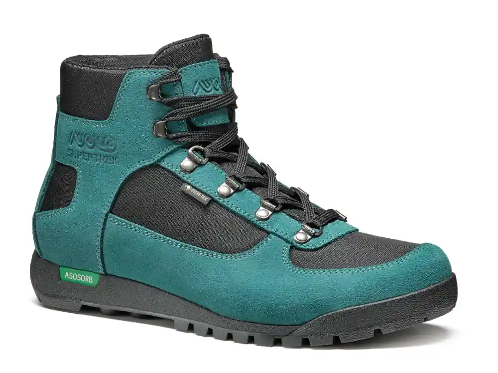 Dames enkellaarsjes Asolo Supertrek GTX ML aarde petroleum/zwart 38 Laatste Versie