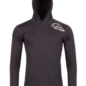 Heren sweatshirt High Point Rokel Merino Hoody antraciet S Aanbieding