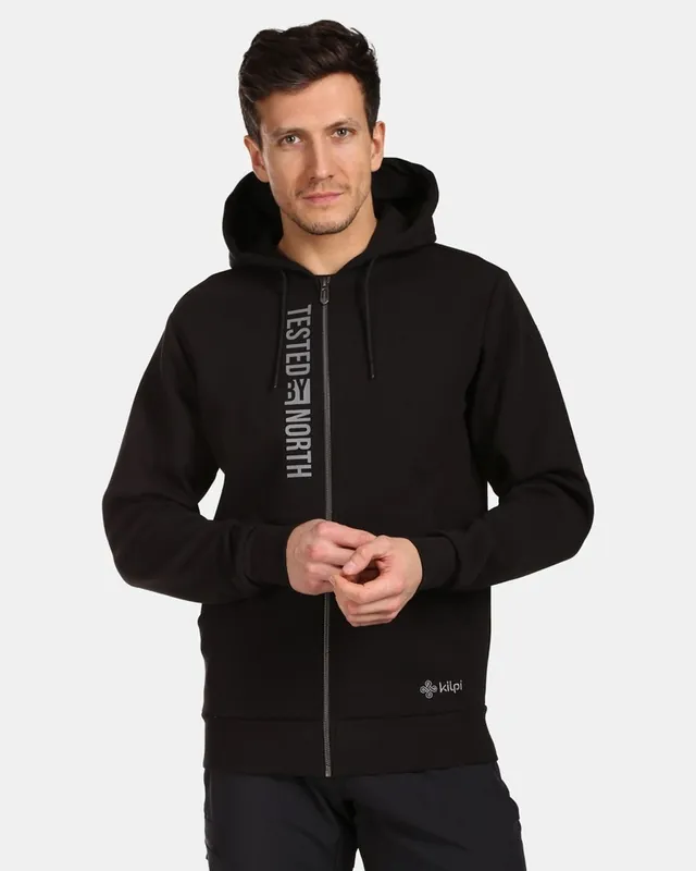 Heren sweatshirt Kilpi Avila-M ZWART S Nieuw