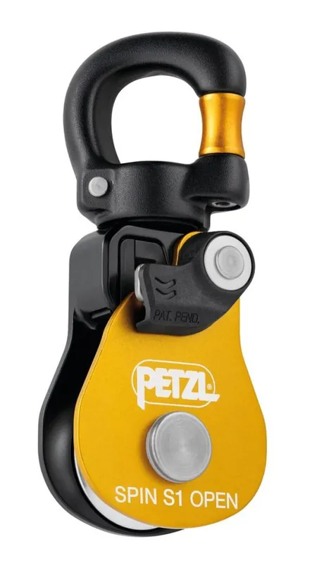 Katrol Petzl Spin S1 Open geel Flitsaanbieding