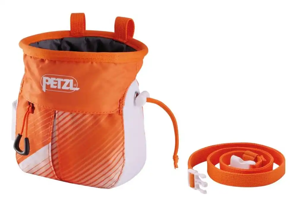Magnesium zakje Petzl Sakapoche Oranje Wit Favoriet