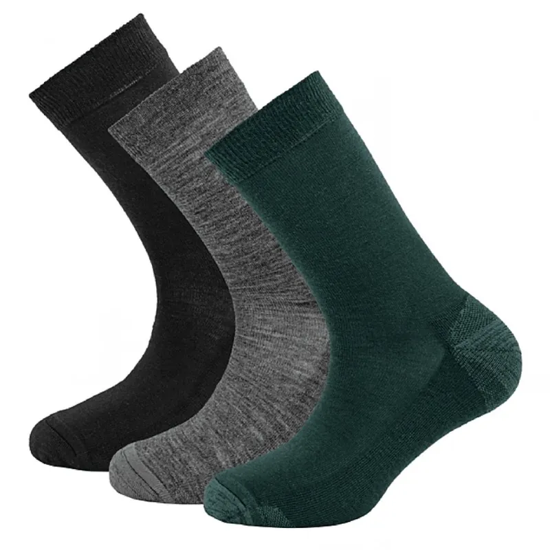 Snelle Levering Set wollen sokken Devold Dagelijkse merino Medium Sokken 3Pack hout 41-46
