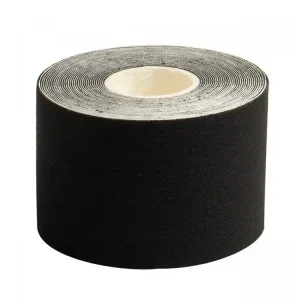 Kinesiologietape Yate 5cm x 5m zwart Nieuw