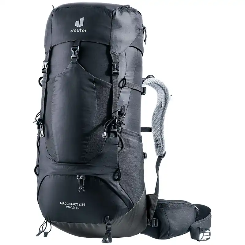 Dames wandelrugzak Deuter Aircontact Lite 35L + 10L SL zwart-grafiet one-size Voordeelprijs