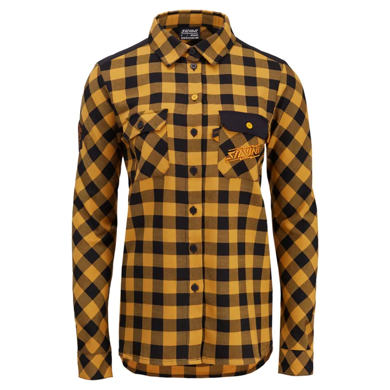 Damesshirt Silvini Briona zwart-geel XS Nieuw