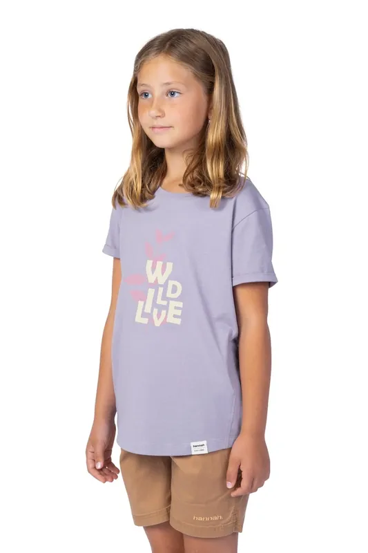 Kinder T-shirt Hannah Cloe JR lavendel aura 110-116 Direct Verzonden