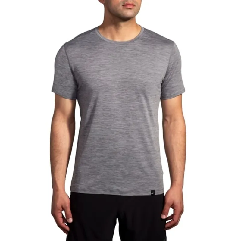 Hete Deal Heren T-shirt Brooks Luxe grijs S