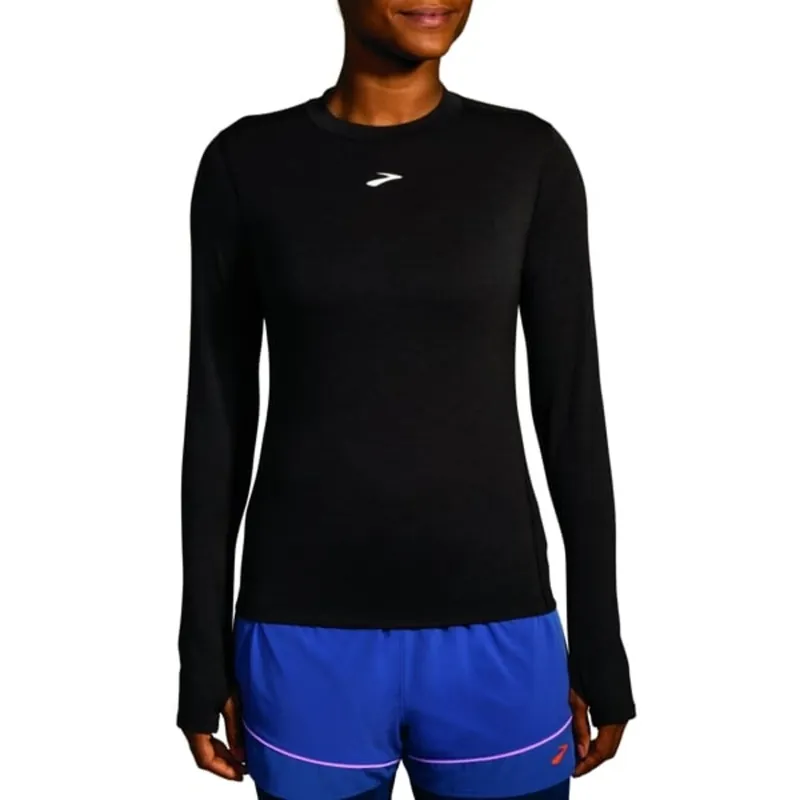 Dames T-shirt Brooks High Point Lange mouw zwart XS Merkproduct