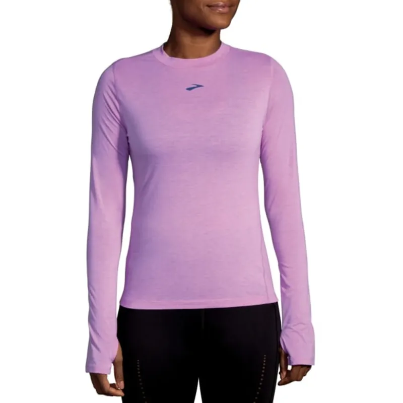Hete Deal Dames T-shirt Brooks High Point Lange mouw paars M