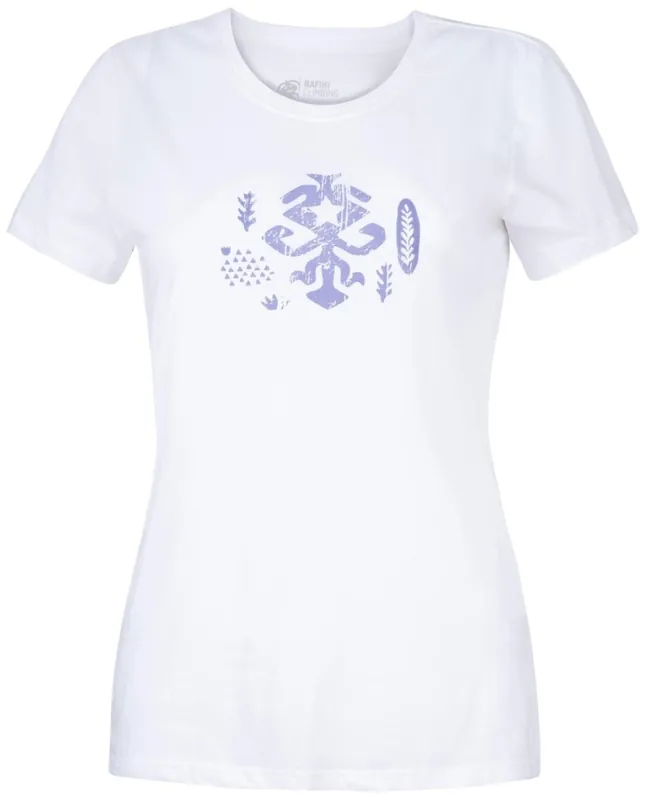 Dames T-shirt Rafiki Akiyo wit XS Merkproduct