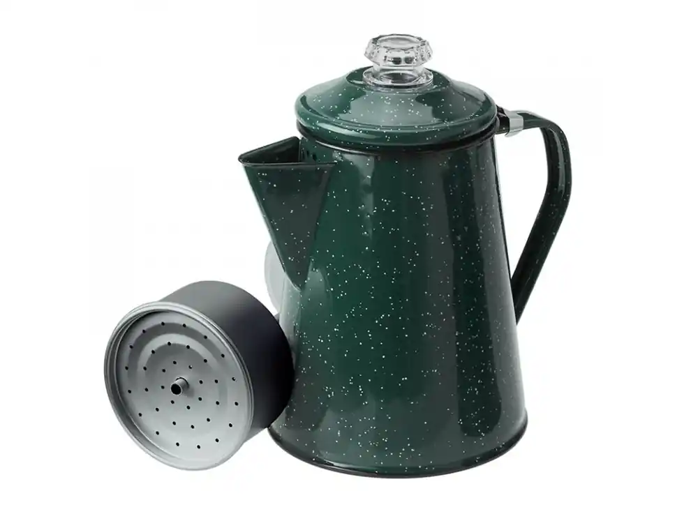 Geëmailleerde percolator GSI Percolator Groen Express Levering