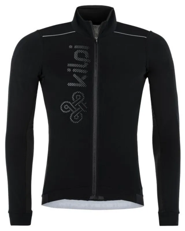 Actieprijs Heren wielershirt met lange mouwen Kilpi CAMPOS-M ZWART S