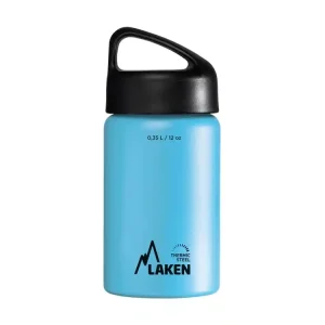 LAKEN Klassieke stalen thermosfles 350 ml lichtblauw Speciale Aanbieding