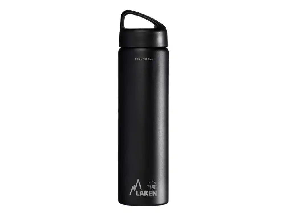Favoriet LAKEN Klassieke stalen thermofles 750 ml zwart