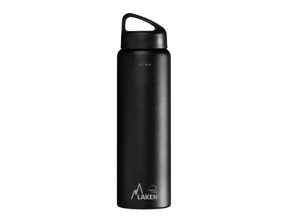 Lage Prijs LAKEN Thermobles staal Classic 1000 ml zwart
