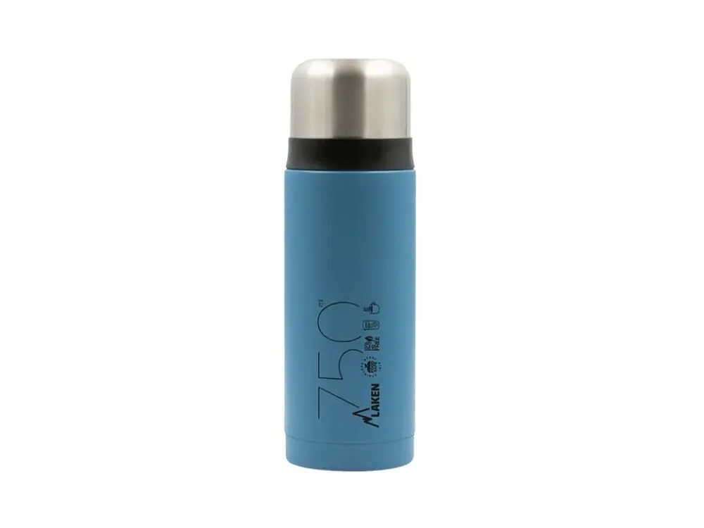 Beperkte Voorraad LAKEN Stalen thermosfles 750 ml blauw