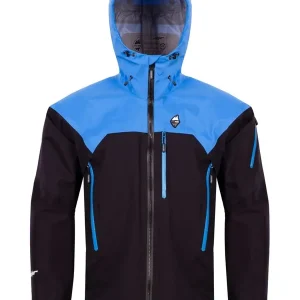 Snelle Levering High Point Brother 6.0 Jacket black/brilliant blue waterdichte herenjas S