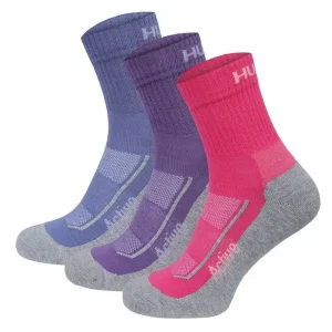 Husky Active sokken 3-pack blauw, roze, paars M (36-40) Gecertificeerd
