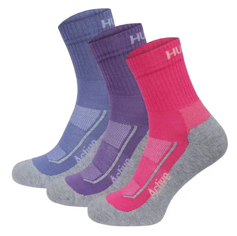 Husky Active sokken 3-pack blauw, roze, paars M (36-40) Gecertificeerd