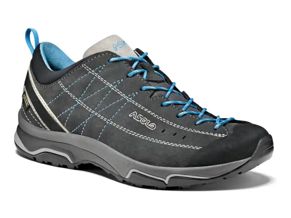 Dames schoenen Asolo Nucleon GV ML graphite/silver/cyan/A772 36 2/3 Laatste Versie