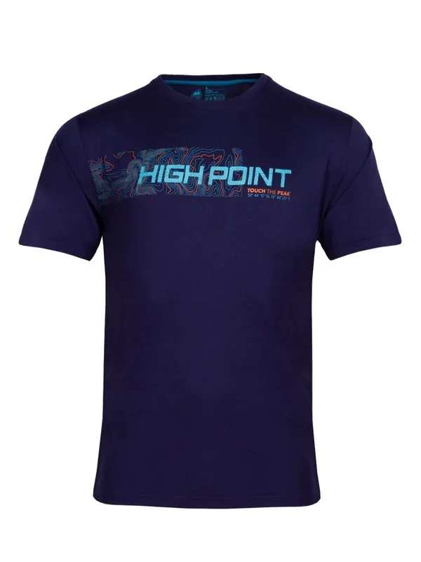 Actieprijs Heren T-shirt High Point Atlas donkerblauw S