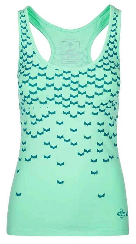 Kilpi LEAVES-W TRQ dames katoenen hemd 34 Flitsaanbieding