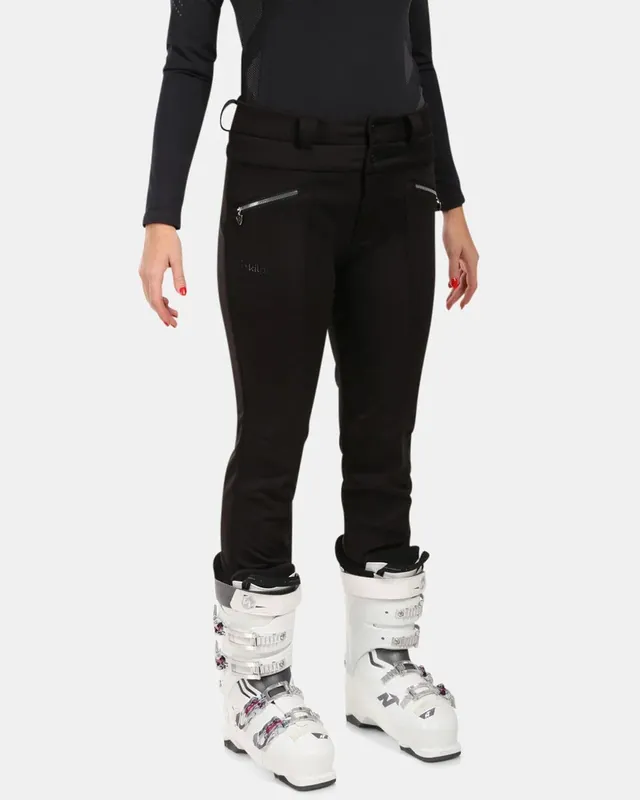 Lage Prijs Kilpi MAURA-W BLK dames softshell skibroek 36 Kort