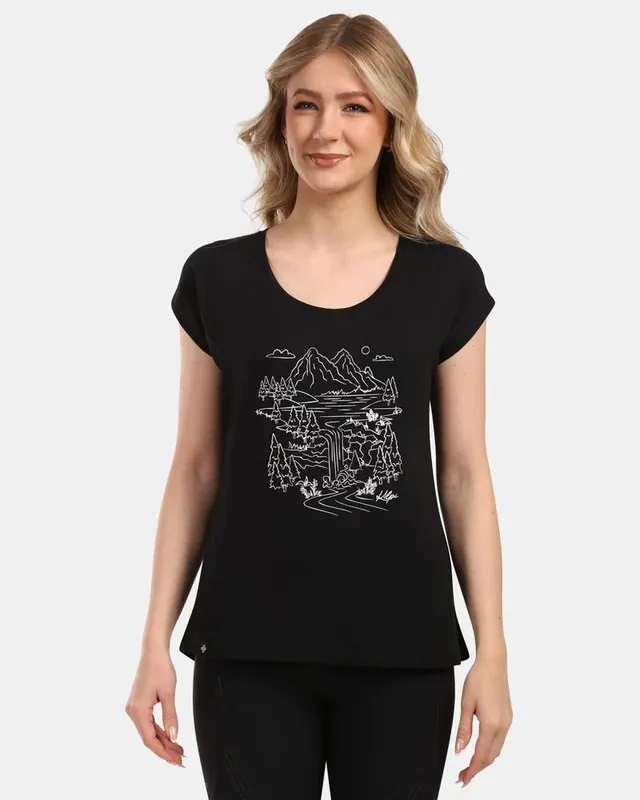 Beste Prijs Kilpi ROANE-W dames T-shirt zwart 34