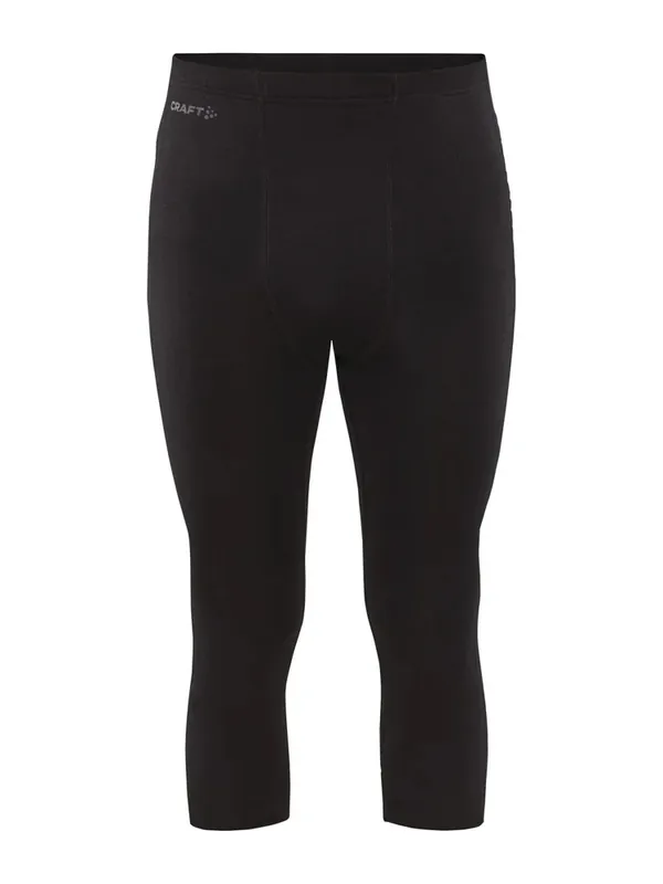 Heren 3/4 functionele onderbroek Craft ADV Wool Merino zwart S Favoriet