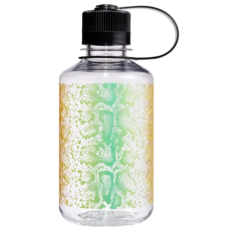 Nalgene Narrow-Mouth Sustain Clear Rainbow Snake Fles Finale Uitverkoop