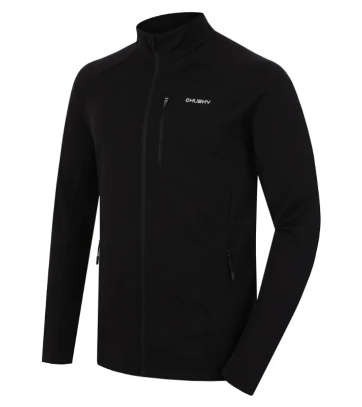 Heren fleece trui Husky Alou M black S Gratis Retour