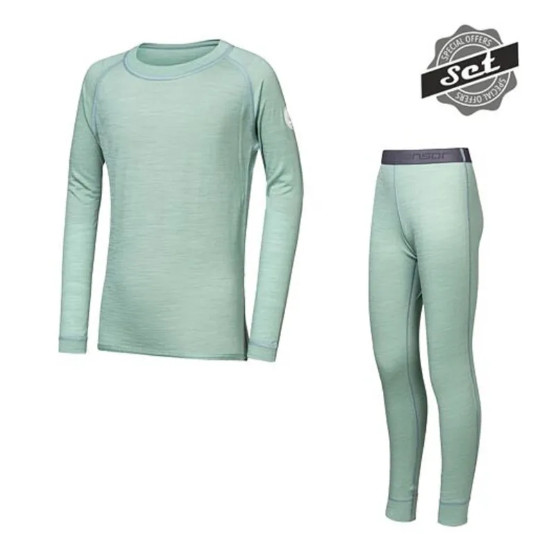 Kinder shirt lange mouw + broek Sensor MERINO AIR SET + broek basil green 90 Koop Vandaag
