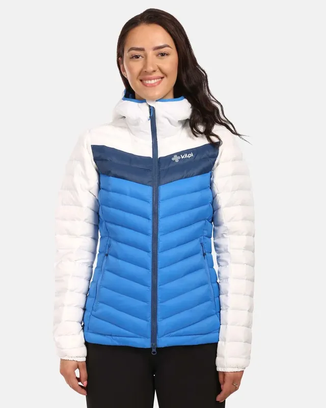 Kilpi Dames geïsoleerde jas PYRAMIDEN-W blauw 34 Fabrieksprijs