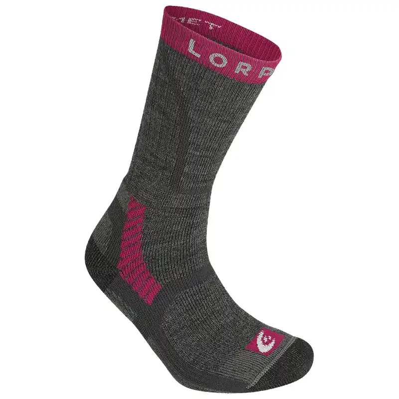 Direct Verzonden Dames wandelsokken Lorpen Midweight Hiker Eco 5427 CHARCOAL 42 - 46 EU