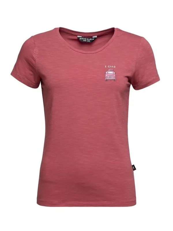 Dames T-shirt Chillaz Gandia E Ciao rood XS Favoriet