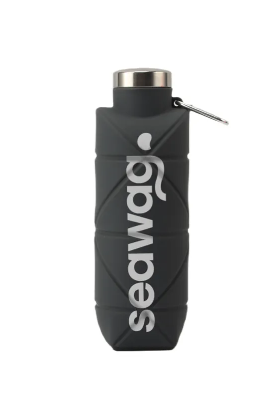 Betaalbaar Siliconen opvouwbare fles 700ml SEAWAG black