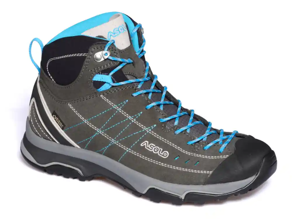 Meest Verkocht Dames enkellaarzen Asolo Nucleon Mid GV ML graphite/silver/cyan/A772 36 2/3