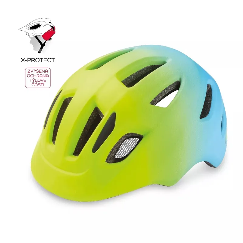 Fietshelm R2 PUMP neon geel, blauw XS 46-51cm Shop Nu